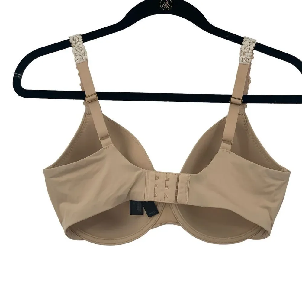 Natori Rose Dream Custom Coverage Underwire T Shirt Bra 731080‎ Tan 34DDD